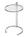 ClassiCon - Adjustable Table E 1027, Crystal glass clear