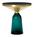 ClassiCon - Bell Side Table, Brass with clear varnish, Emerald green
