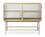 Ferm Living - Haze Sideboard, Cashmere - Reeded glass