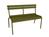Fermob - Luxembourg Bench with Backrest, Pesto