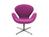 Fritz Hansen - Swan Chair, 40 cm, Divina Melange, Divina Melange 621 - Lipstick pink