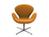 Fritz Hansen - Swan Chair, 40 cm, Divina Melange, Divina Melange 521 - Orange