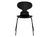 Fritz Hansen - Ant Chair 3101 New Colours, Lacquer, Black, Black