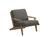 Gloster - Bay Lounge Chair, Granite, Without Ottoman