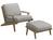 Gloster - Bay Lounge Chair, Seagull, With Ottoman