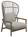 Gloster - Fern Highback Lounge Chair, Dune, Blend Linen
