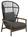 Gloster - Fern Highback Lounge Chair, Raven, Blend Coal
