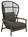 Gloster - Fern Highback Lounge Chair, Raven, Wave Quarry