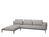 Gloster - Grid Lounge Sofa, Right armrest, Seagull, Without waterproof cover