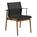 Gloster - Sway Teak Chair, Powder coated anthracite, Fabric Sling anthracite, With armrests