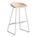 Hay - About A Stool AAS 38, Bar version: seat height 74 cm, Stainless steel, Pale peach 2.0