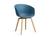 Hay - About A Chair AAC 22, Azure blue 2.0, Lacquered oak