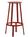 Hay - Revolver Bar Stool, Bar version: seat height 76 cm, Red