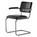 Thonet - JS . Thonet - S 64 P/V Serious Cantilever Chair, Serious 01 - leather, graphite black