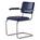 Thonet - JS . Thonet - S 64 P/V Serious Cantilever Chair, Serious 04 - leather, graphite blue