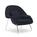 Knoll International - Womb chair, Large (H 92cm / W 106cm / D 94cm), Fabric Curly - Blue
