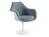 Knoll International - Saarinen Tulip Armchair, Static, Upholstered inner shell and seat cushion, White, Steel (Eva 172)