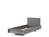 Müller Small Living - Flai Bed, 90 x 200, With headboard, CPL anthracite, Without slatted frame