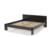 Nils Holger Moormann - Siebenschläfer, 180 x 200 cm, With headboard, Bicolor black, With rollable slatted base