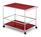 USM Haller - USM Haller Bar Trolley Type I, USM ruby red