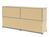 USM Haller - USM Haller Sideboard L, Customisable, USM beige, With 2 drop-down doors, With 2 drop-down doors