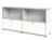 USM Haller - USM Haller Sideboard L with 2 Drop-down Doors, Pure white RAL 9010