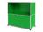 USM Haller - USM Haller Sideboard M, Customisable, USM green, Open, with extension door