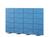 USM Haller - USM Privacy Panels Acoustic Wall, 3,00 m (4 elements), 1,79 m (5 elements), Blue