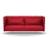 Vitra - Alcove Sofa, Three-seater (H94 x W237 x D84 cm), Laser, Red