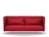 Vitra - Alcove Sofa, Three-seater (H94 x W237 x D84 cm), Laser, Red