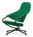 Vitra - Citizen, Highback, Emerald/ivy, Without neck pillow