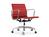 Vitra - Aluminium Group EA 117, Chrome-plated, Leather (Standard), Red