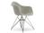 Vitra - Eames Plastic Armchair DAR, Pebble, Without upholstery, Without upholstery, Standard version - 43 cm, Coated basic dark