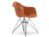 Vitra - Eames Plastic Armchair RE DAR, Rusty orange, Without upholstery, Without upholstery, Standard version - 43 cm, Coated basic dark