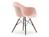 Vitra - Eames Plastic Armchair RE DAW, Pale rose, Without upholstery, Without upholstery, Standard version - 43 cm, Dark maple