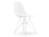 Vitra - Eames Plastic Side Chair RE DSR, White, Without upholstery, Without upholstery, Standard version - 43 cm, Coated white
