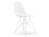Vitra - Eames Plastic Side Chair RE DSR, White non-RE, Without upholstery, Without upholstery, Standard version - 43 cm, Coated white