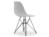 Vitra - Eames Plastic Side Chair RE DSR, Cotton white, Without upholstery, Without upholstery, Standard version - 43 cm, Coated basic dark
