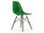 Vitra - Eames Plastic Side Chair RE DSW, Green, Without upholstery, Without upholstery, Standard version - 43 cm, Dark maple