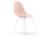 Vitra - Eames Plastic Side Chair RE DSX, Pale rose, Without upholstery, Without upholstery, Standard version - 43 cm, Coated white