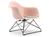 Vitra - Eames Plastic Armchair RE LAR, Pale rose, Seat upholstery warm grey / ivory, Coated basic dark