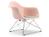 Vitra - Eames Plastic Armchair RE LAR, Pale rose, Seat upholstery warm grey / ivory, Chrome-plated