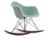 Vitra - Eames Plastic Armchair RE RAR with Upholstery, Light grey, With full upholstery, Ice blue / ivory, White, Basic dark/dark maple