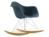 Vitra - Eames Plastic Armchair RE RAR, Sea blue, Chrome-plated, Yellowish maple