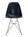 Vitra - Eames Fiberglass Chair DSR, Eames navy blue, Polished chrome