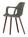 Vitra - HAL Armchair Wood, Basalt grey, Dark oak with protective varnish