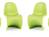Vitra - Panton Chair dark lime Promotion Set of 4