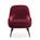 Walter Knoll - 375, Low back, Fabric Harald red grape