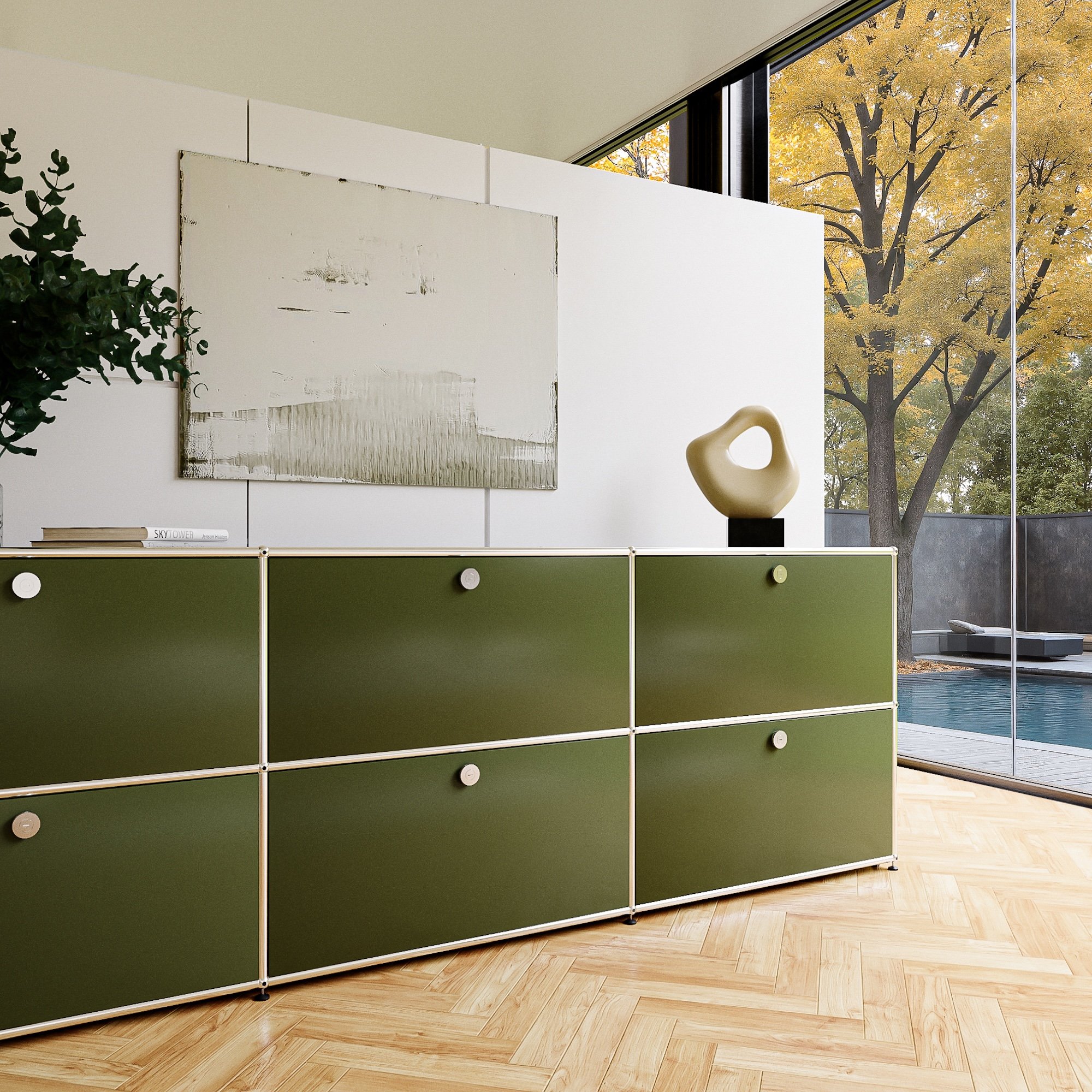 USM Haller Sideboard XL online bestellen Balzsafe Connect Tresor für USM Haller Regale von Balzwerk
