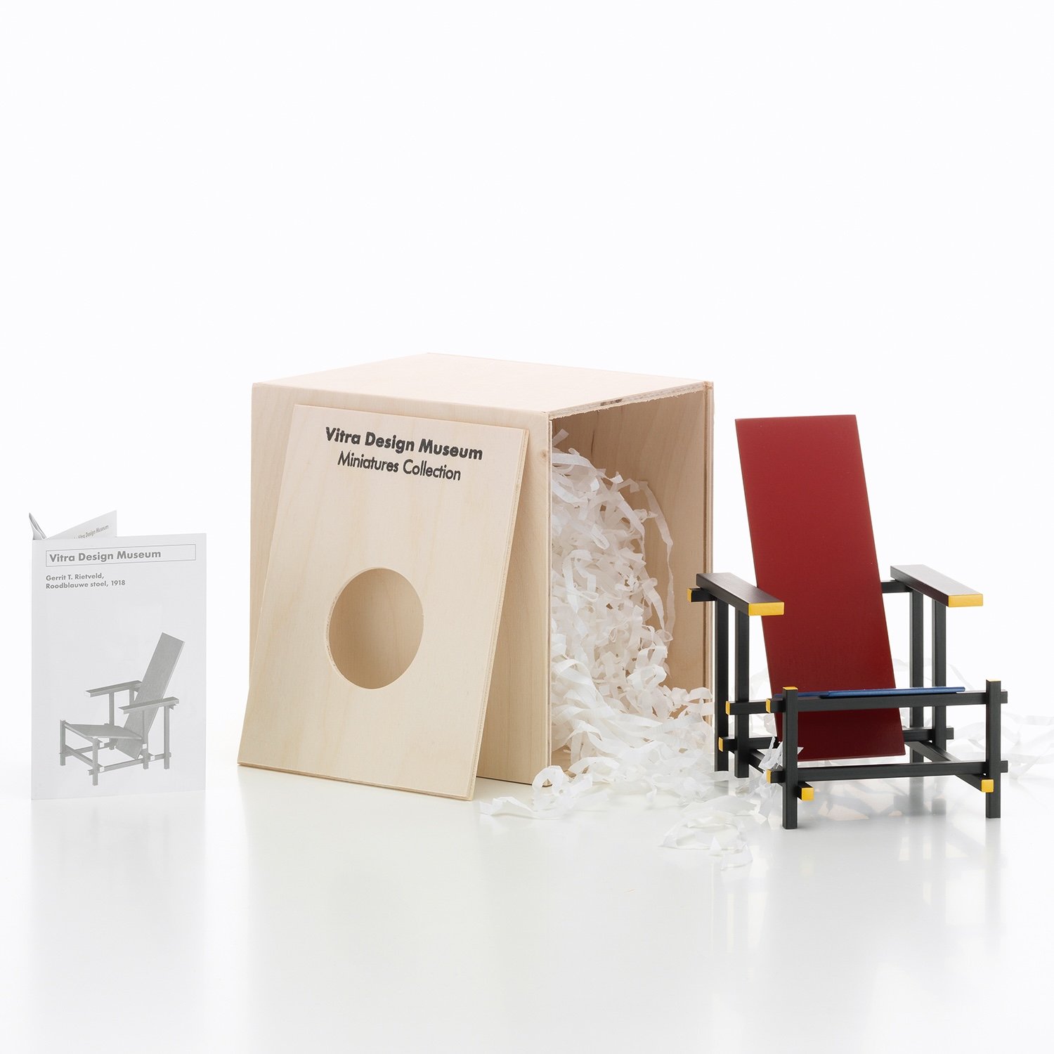 Rood blauwe stoel Miniature online bestellen Rood blauwe stoel Miniature von Gerrit T. Rietveld